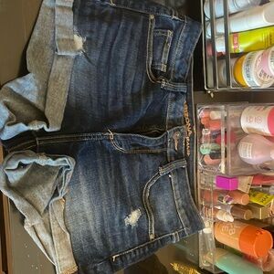 Women’s dark wash jean shorts